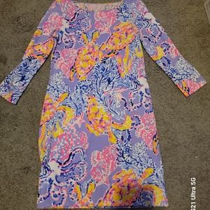 Lilly Pulitzer Marlowe Dress So Snappy xsmall nwt 3/4 sleeves